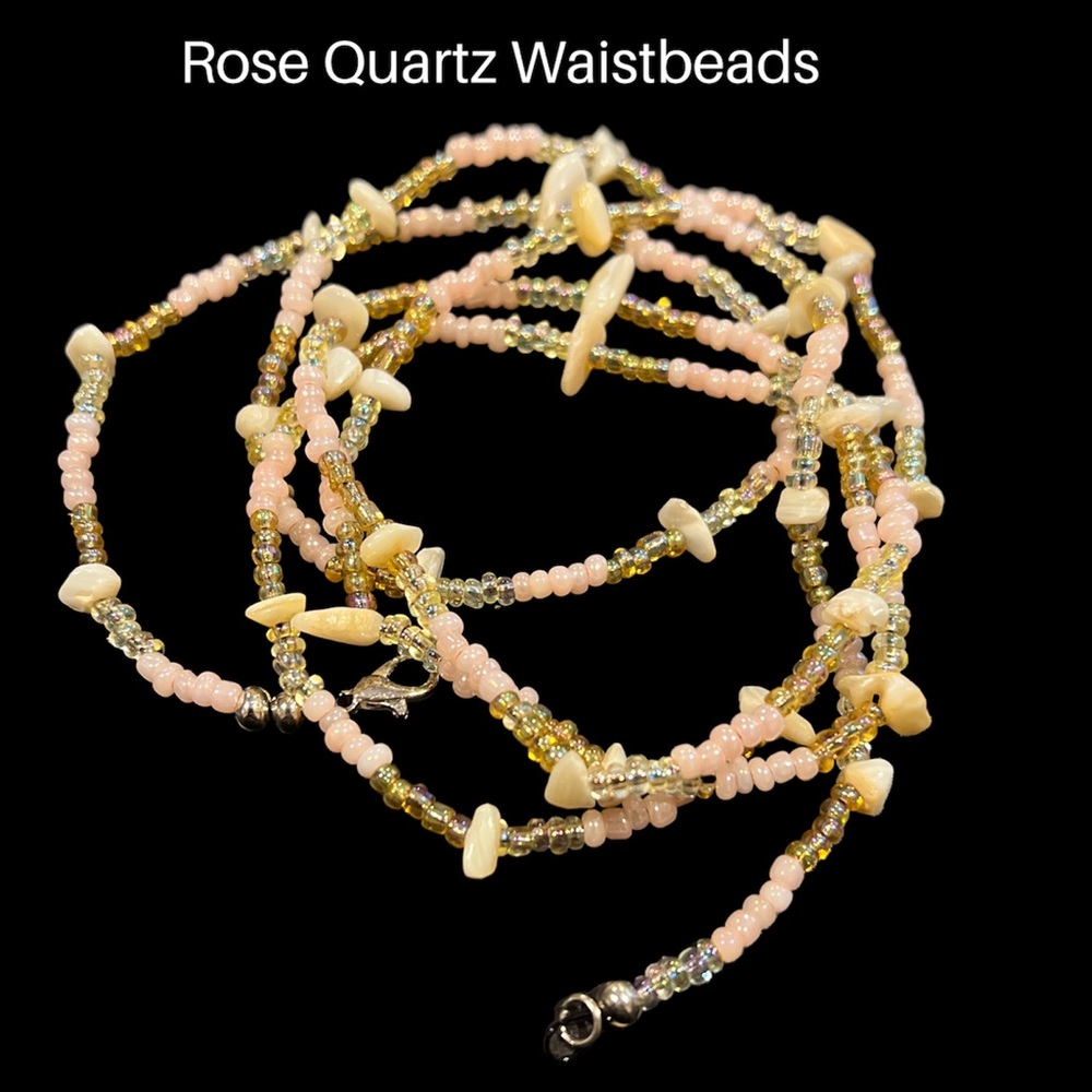 Beaded Rose Quartz Chain